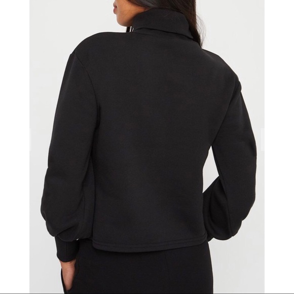 Bubble Sleeve Turtle Neck with Fleece Lining - Picture 4 of 16